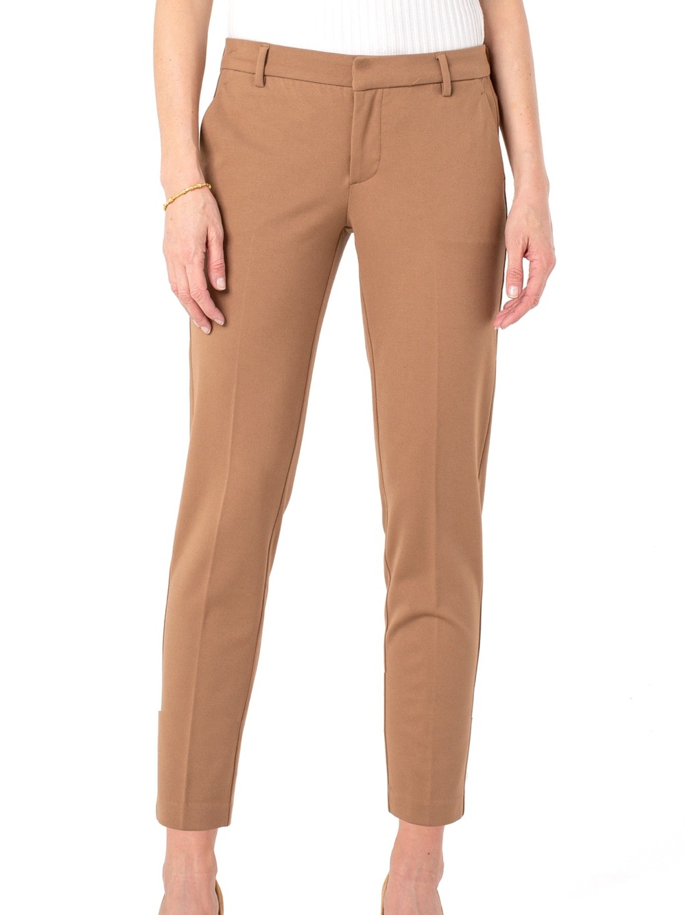 Liverpool Kelsey Knit Trousers in Camel Maple - Size 4 - NWT